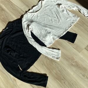 Reformation long sleeve cropped top size Large